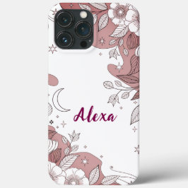 Modern elegant cute girly simple florals Case-Mate iPhone hülle