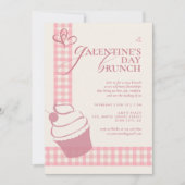 Modern Elegant Cute Pink Typography Galentine's Einladung (Vorderseite)