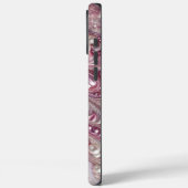 Modern elegant cute purple pearls Valentine’s Day Case-Mate iPhone Hülle (Rückseite / Links)