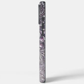 Modern elegant cute purple pearls Valentine’s Day Case-Mate iPhone Hülle (Rückseite / Links)