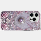 Modern elegant cute purple pearls Valentine’s Day Case-Mate iPhone Hülle (Rückseite (Horizontal))
