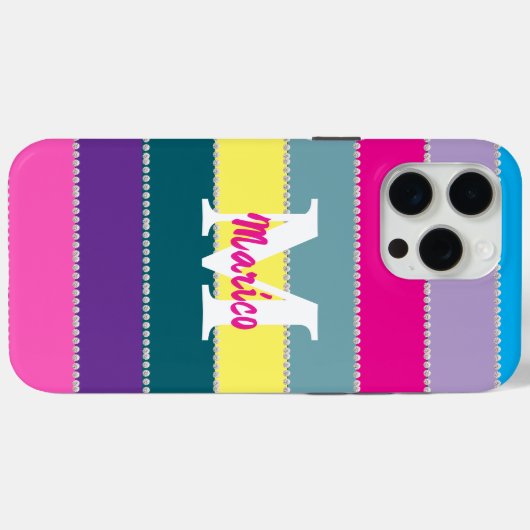 Modern elegant cute simple shiny Case-Mate iPhone hülle (Rückseite (Horizontal))