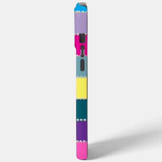 Modern elegant cute simple shiny Case-Mate iPhone hülle (Rückseite / Links)