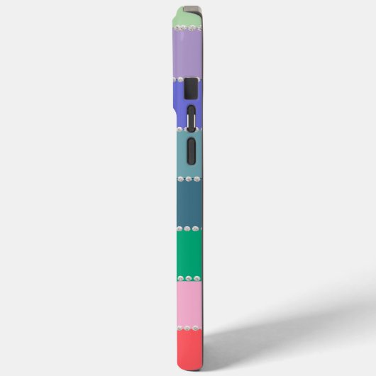 Modern elegant cute simple shiny Case-Mate iPhone hülle (Rückseite / Links)