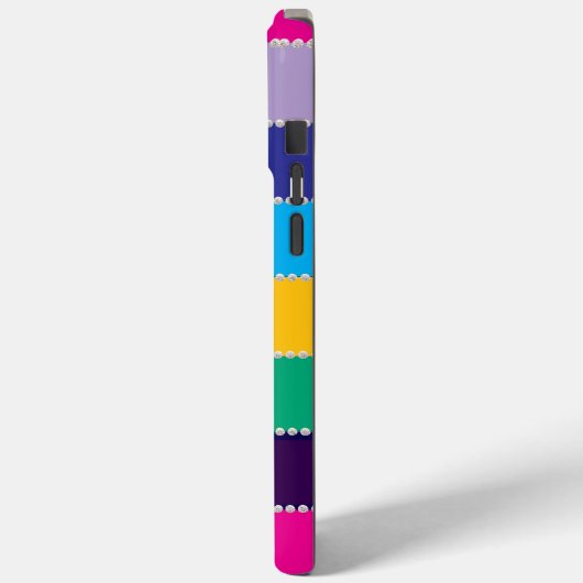 Modern elegant cute simple shiny Case-Mate iPhone hülle (Rückseite / Links)