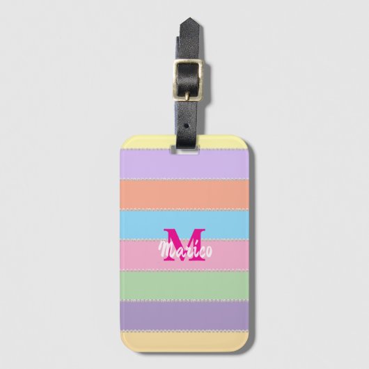 Modern elegant cute simple shiny gepäckanhänger (Vorderseite Vertikal)