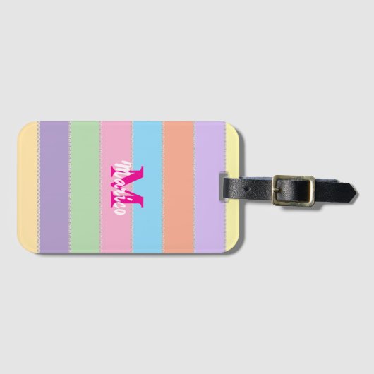 Modern elegant cute simple shiny gepäckanhänger (Vorderseite (Horizontal))