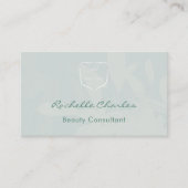 Modern Elegant Eucalyptus Add Logo QR Code Beauty Visitenkarte (Vorderseite)
