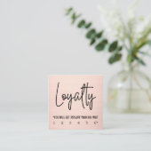 Modern Elegant Faux Rose Gold Loyalty Card Treuekarte (Stehend Vorderseite)