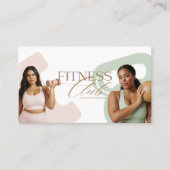 Modern Elegant Fitness Personal Trainer Photo Terminkarte (Vorderseite)