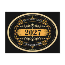 Modern & Elegant Frohes Neues Jahr 2027 