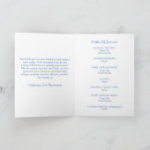 Modern Elegant Funeral Program With Photo Programm (Innenseite)