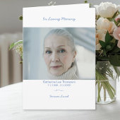 Modern Elegant Funeral Program With Photo Programm