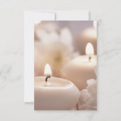 Modern Elegant Funeral Sympathy Memorial Photo Dankeskarte (Rückseite)