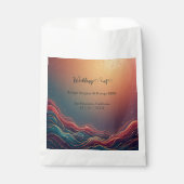 Modern Elegant Gold Marble Navy Terracotta Wedding Geschenktütchen (Vorderseite)