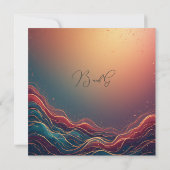 Modern Elegant Gold Marble Navy Terracotta Wedding Save The Date (Rückseite)