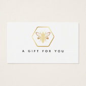 Modern & elegant Golden Honey Beekeeper Geschenkka (Vorderseite)