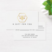 Modern & elegant Golden Honey Beekeeper Geschenkka (Schreibtisch)