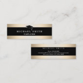 Modern Elegant Graduation Name Card Telefonnummerkarte (Vorne/Hinten)