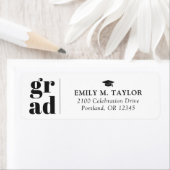 Modern Elegant Graduation Return Address (Insitu)