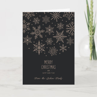 Modern Elegant Holiday Christmas Card Feiertagskarte