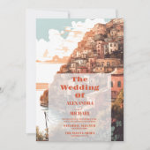 Modern Elegant Italy Destination Wedding Einladung (Vorderseite)