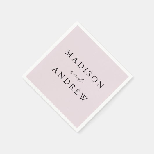 Modern Elegant Lavender Wedding Serviette (Ecke)