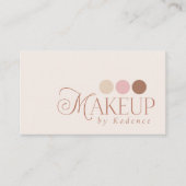 Modern Elegant Makeup Artist Appointment Card Visitenkarte (Vorderseite)