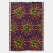  Modern Elegant Mandala Throw Blanket Decke (Vorderseite Vertikal)