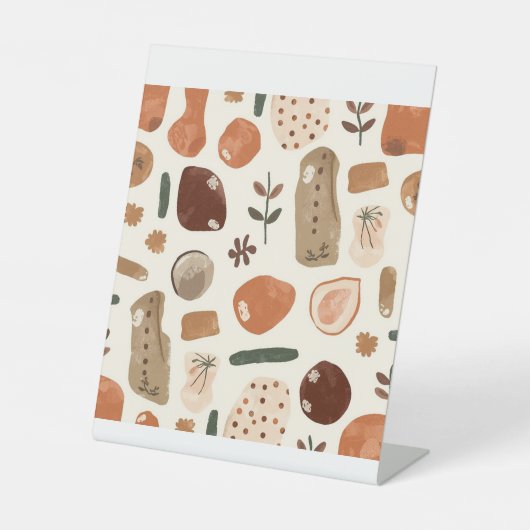 Modern Elegant Minimal Boho Art Design Sockelschild (Vorderseite)