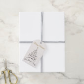 Modern Elegant Minimal Christmas Gift Tag Geschenkanhänger (Mit Garn)