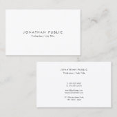 Modern Elegant Minimal Template Connect With Us Visitenkarte (Vorne/Hinten)