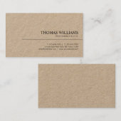 Modern Elegant Minimalist Professional Plain Visitenkarte (Vorne/Hinten)