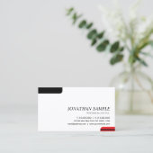 Modern Elegant Minimalist Professional Plain Visitenkarte (Stehend Vorderseite)