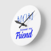 Modern Elegant Mother’s Day|Forever Friend Runde Wanduhr (Winkel)