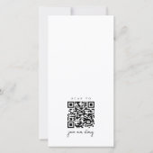 Modern Elegant Names Old Money Wedding Photo Save The Date (Rückseite)