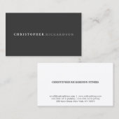 MODERN & ELEGANT Nr. 1 Visitenkarte (Vorne/Hinten)