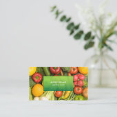 Modern Elegant Nutrition Coach Business Card Visitenkarte (Stehend Vorderseite)
