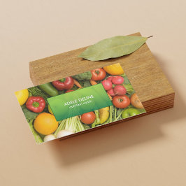 Modern Elegant Nutrition Coach Business Card Visitenkarte