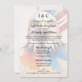 Modern & Elegant Patriotic Eagle Wedding Initials Einladung (Vorderseite)