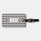 Modern elegant personalized gepäckanhänger (Vorderseite horizontal)