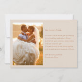 Modern Elegant Photo Best Day Ever Wedding Dankeskarte (Rückseite)