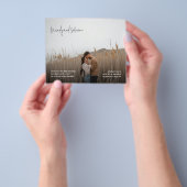 Modern Elegant Photo Budget Wedding Invitation Flyer (Gruppe)