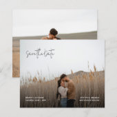 Modern Elegant Photo Budget Wedding Save the Date (Vorne/Hinten)