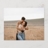 Modern Elegant Photo Budget Wedding Save the Date Flyer (Hinten)