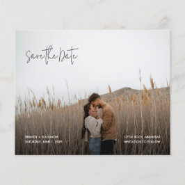 Modern Elegant Photo Budget Wedding Save the Date Flyer