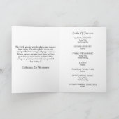 Modern Elegant Photo Funeral Program Programm (Innenseite)