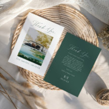 Modern Elegant Photo Monogram Wedding