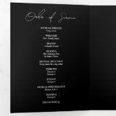 Modern Elegant Photo Trifold Funeral Program Dreifach-gefaltete Programmkarte (Innen Erste Seite)