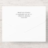 Modern Elegant Photo Wedding All-in-One-Einladung (Rückseite)